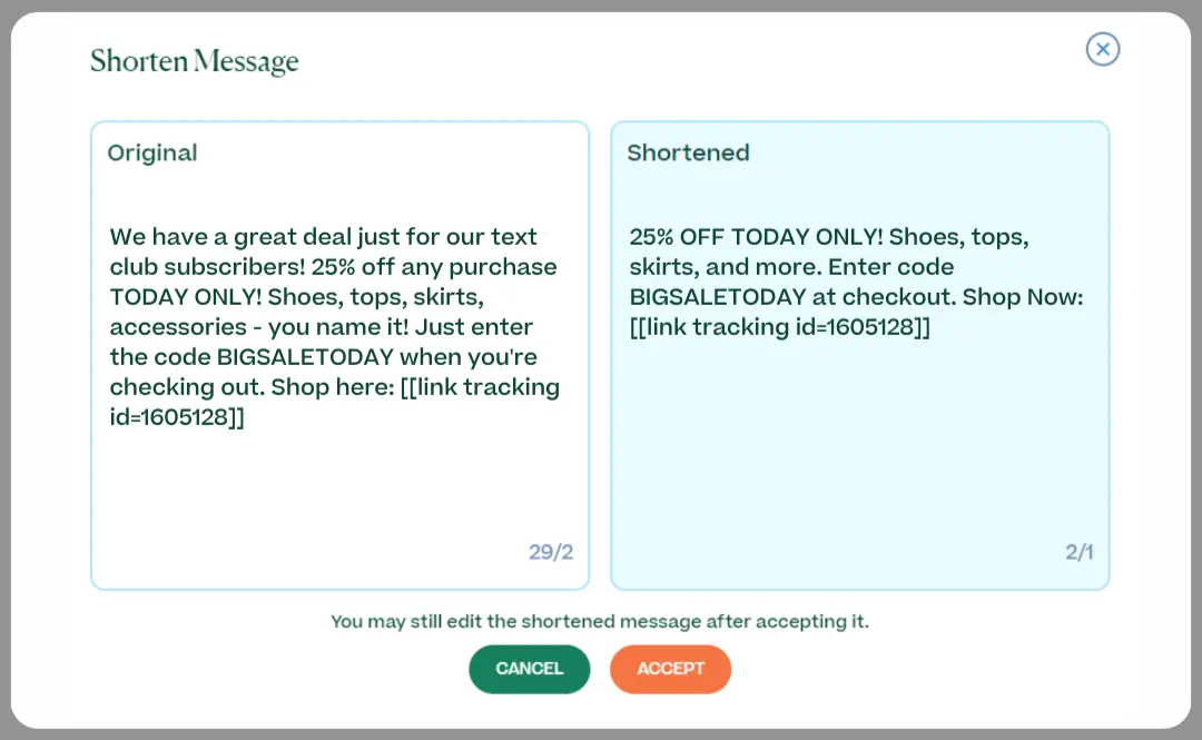 Nonprofit SMS Examples