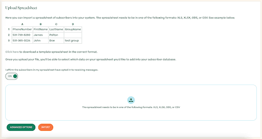 Screenshot of drip campaigns page
